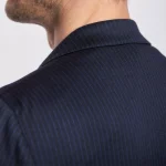 veste extensible Gianni à rayure craie 100% merinos Wolbe