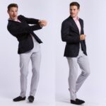 Veste Gianni rayures infroissable