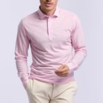 Polochemise Hortense rose en merinos Wolbe