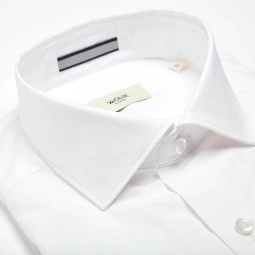 la chemise anti transpiration homme blanche en Tencel et polyester recyclé Wolbe