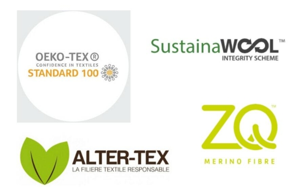 Vêtements eco responsable Wolbe prend 4 engagements logo eco responsable de tissu